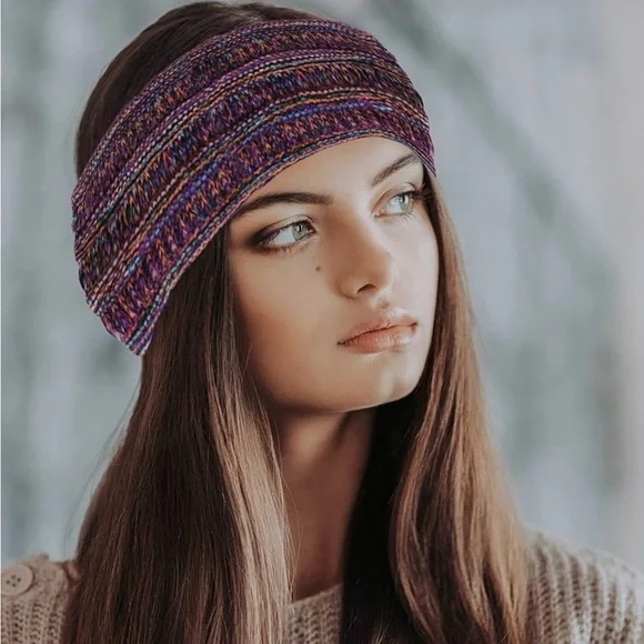 Multicolor Knit Headband - Picture 1 of 9